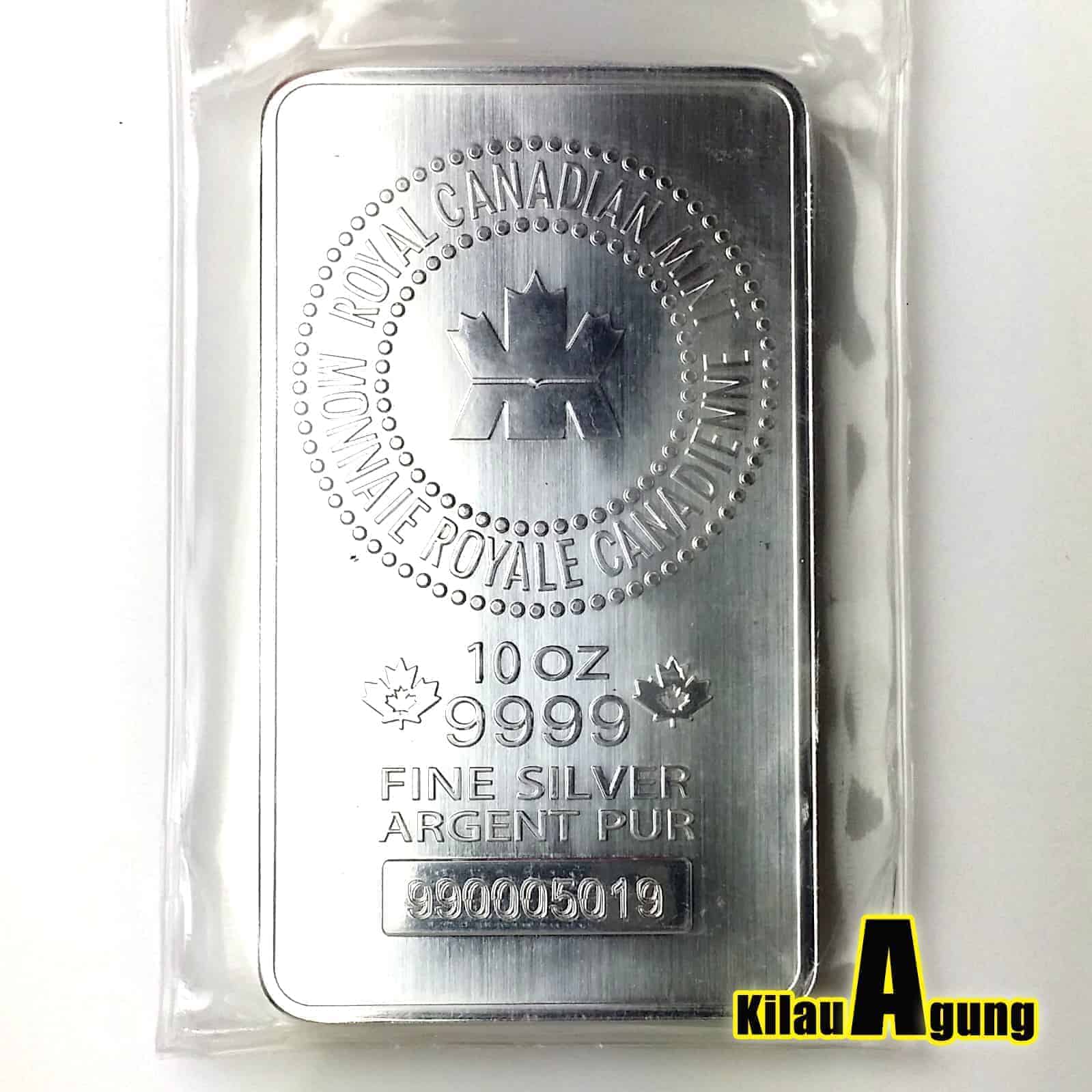 Perak Batangan Royal Canadian Silver Bar - Kilau Agung